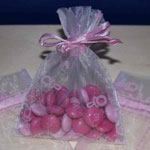 organza bags for baby showers